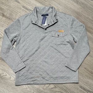Simply Southern Men's Gray Quilted Pullover